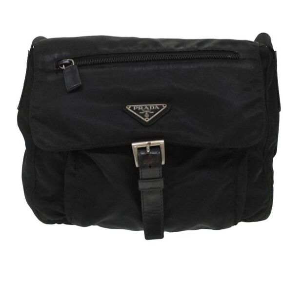 PRADA Shoulder Bag Nylon Black - Picture 13 of 15